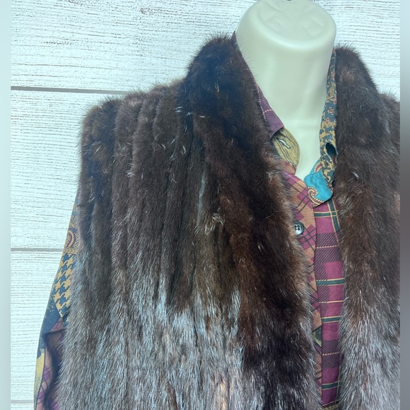 Vintage Open Front Mink Vest Jungerkes’ Furs Shreveport, LA Handmade 💗 - Picture 5 of 8